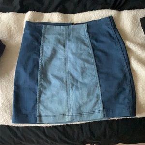 Free People Modern Femme Denim Mini Skirt